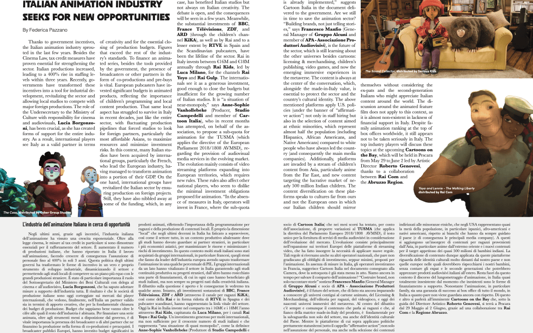 Italian animation industry seeks for new opportunities